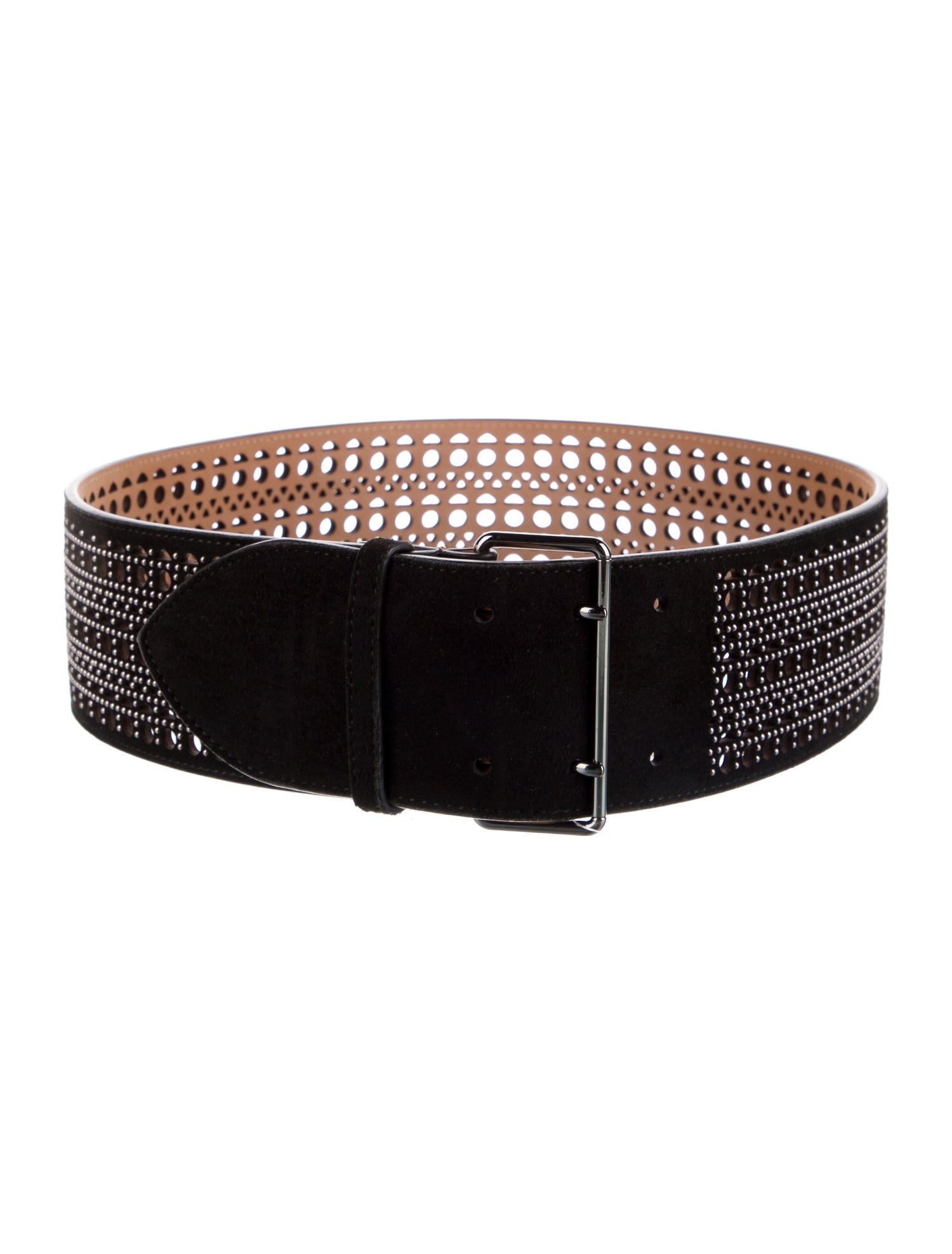 Alaïa Wide Leather Waist Belt