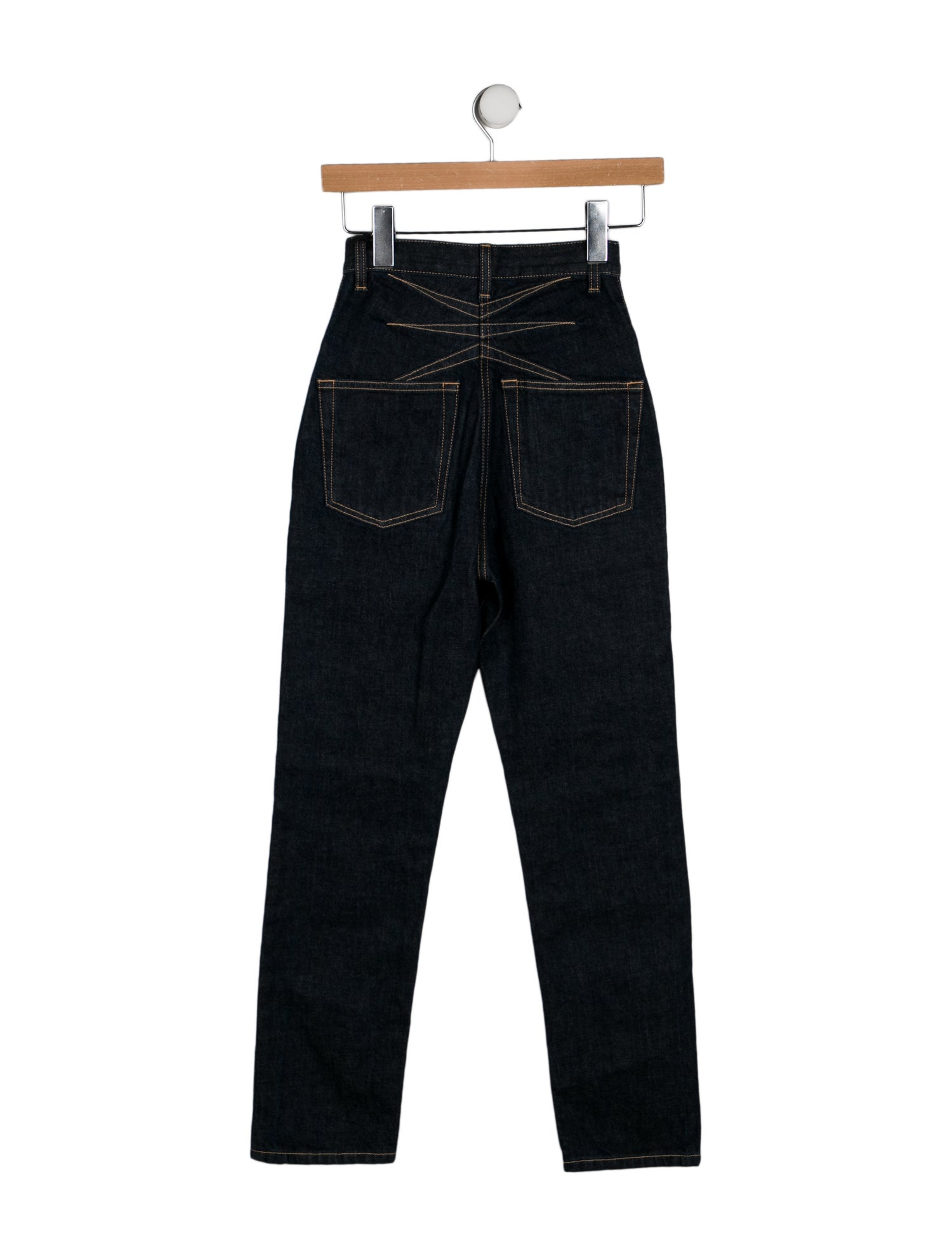 Alaïa High-Rise Straight Leg Jeans