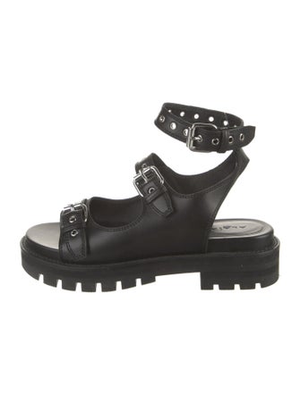 Alaïa Leather Gladiator Sandals