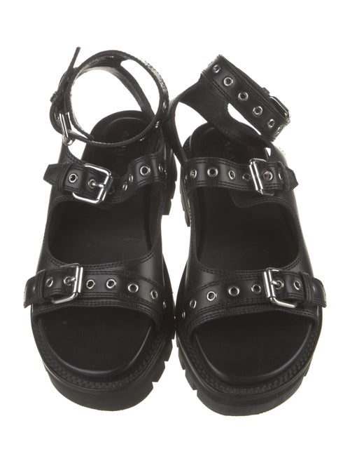 Alaïa Leather Gladiator Sandals