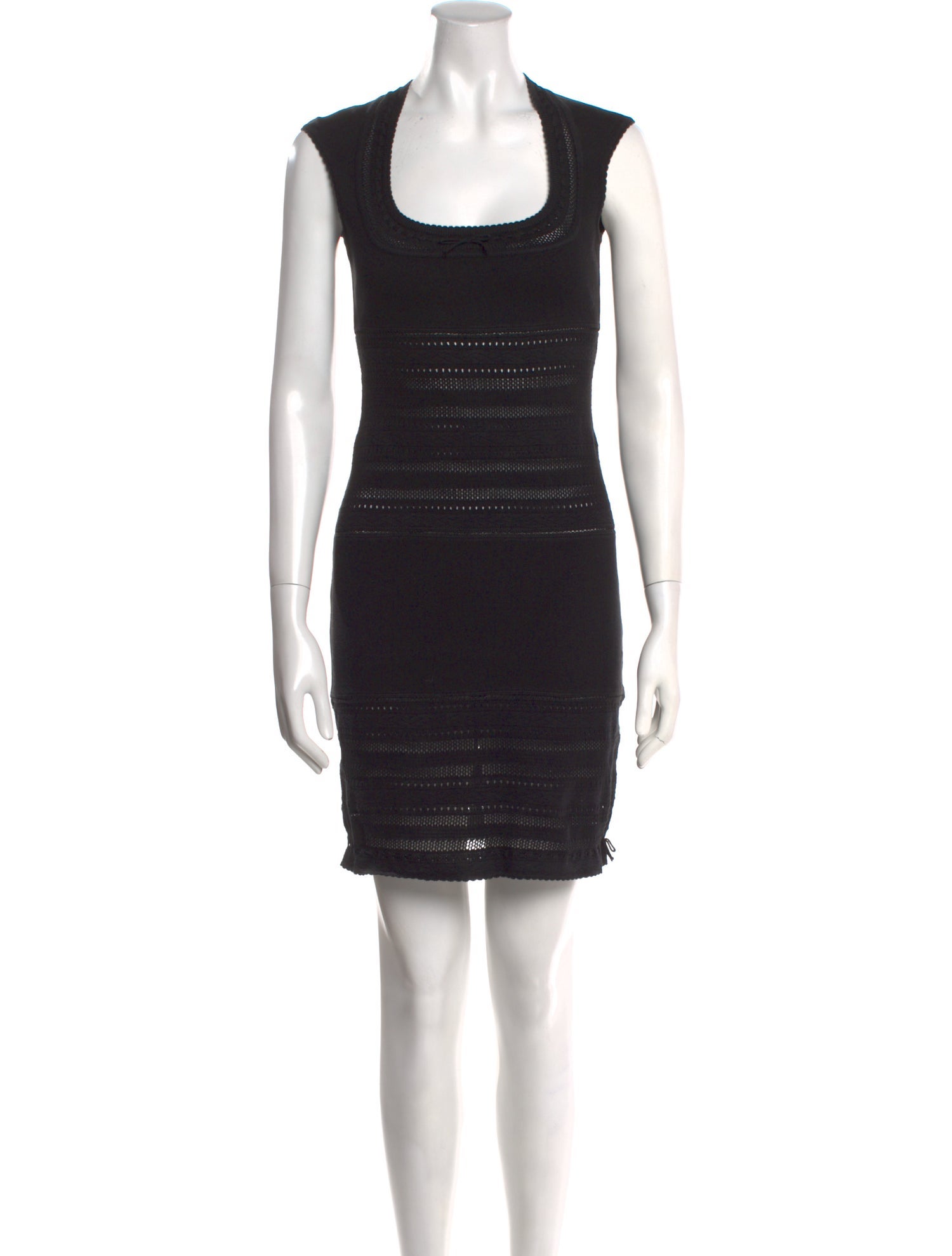 Alaïa Scoop Neck Mini Dress