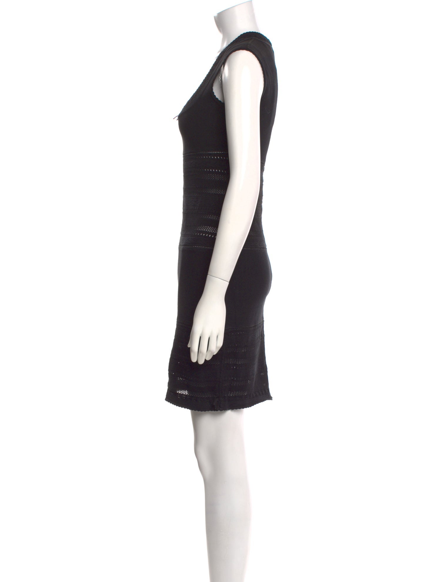 Alaïa Scoop Neck Mini Dress