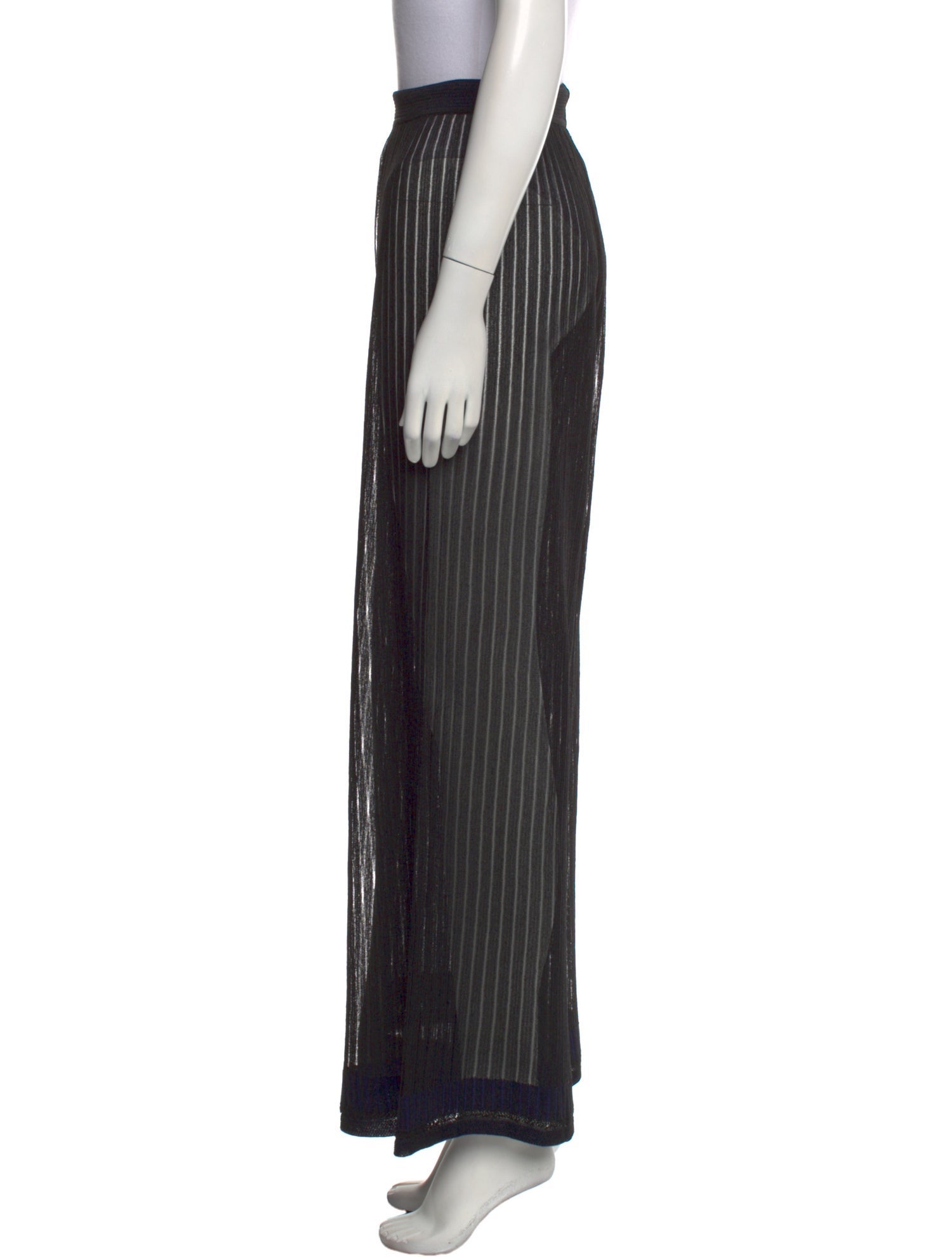 Alaïa Striped Wide Leg Pants