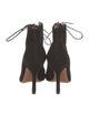 Alaïa Suede Lasercut Accents Lace-Up Boots
