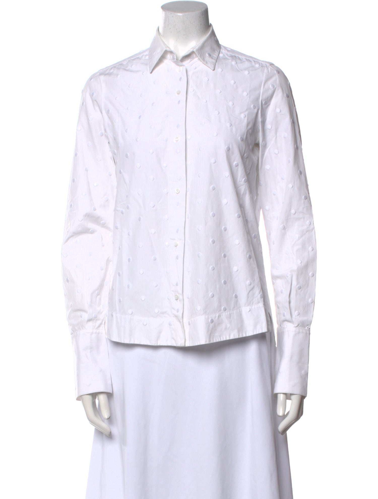 Alaïa Long Sleeve Button-Up Top