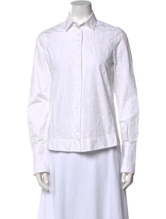 Alaïa Long Sleeve Button-Up Top