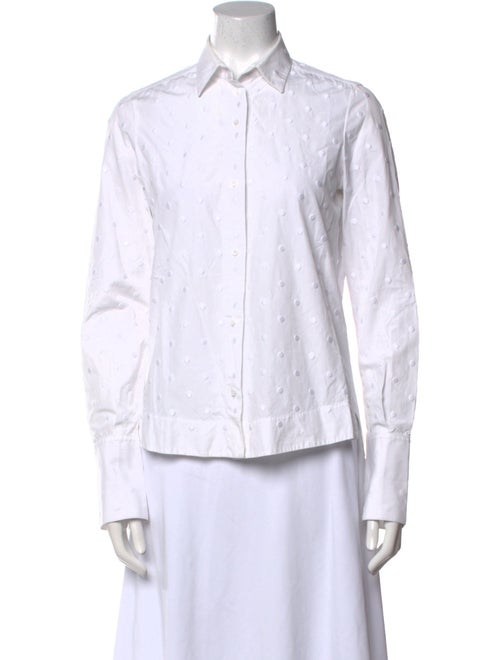 Alaïa Long Sleeve Button-Up Top