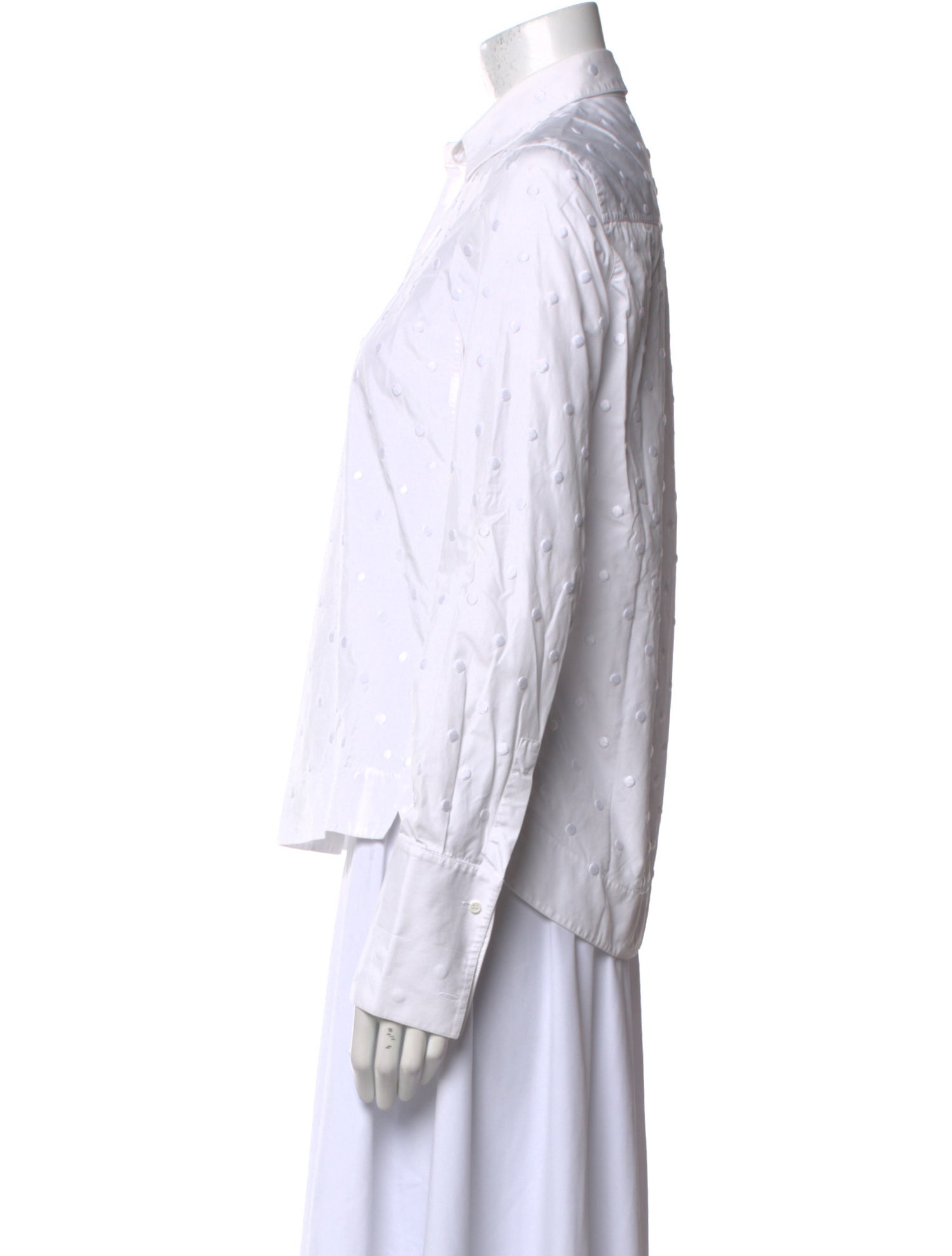 Alaïa Long Sleeve Button-Up Top