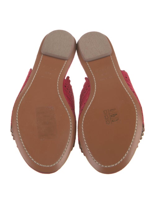 Alaïa Suede Patterned Slides