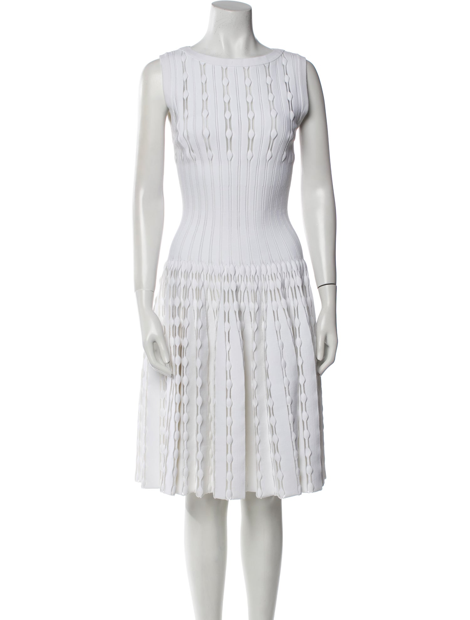 Alaïa Striped Knee-Length Dress