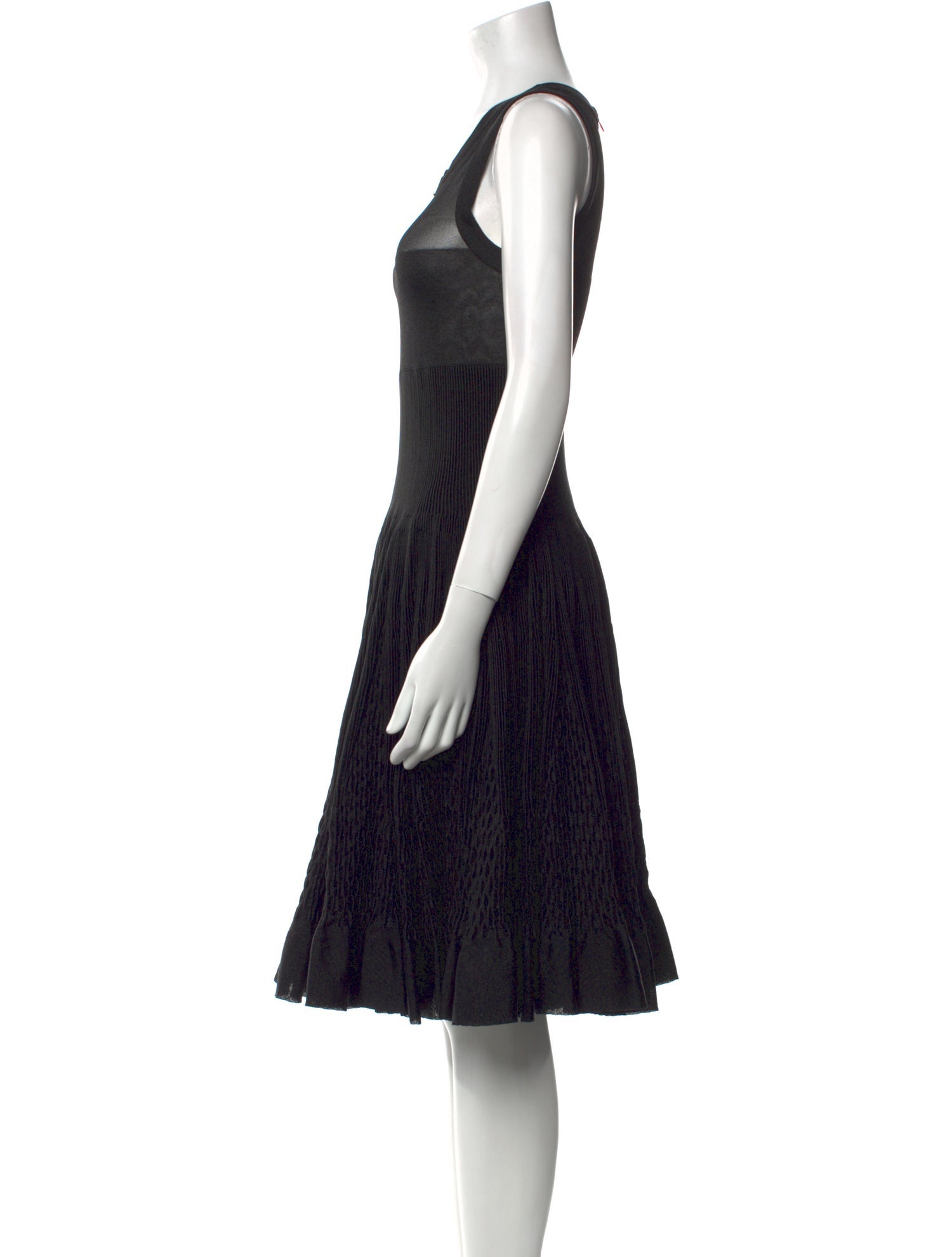 Alaïa Striped Knee-Length Dress