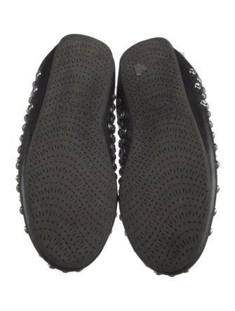 Alaïa Leather Printed Mules