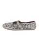 Alaïa Leather Crystal Embellishments Mary Jane Flats