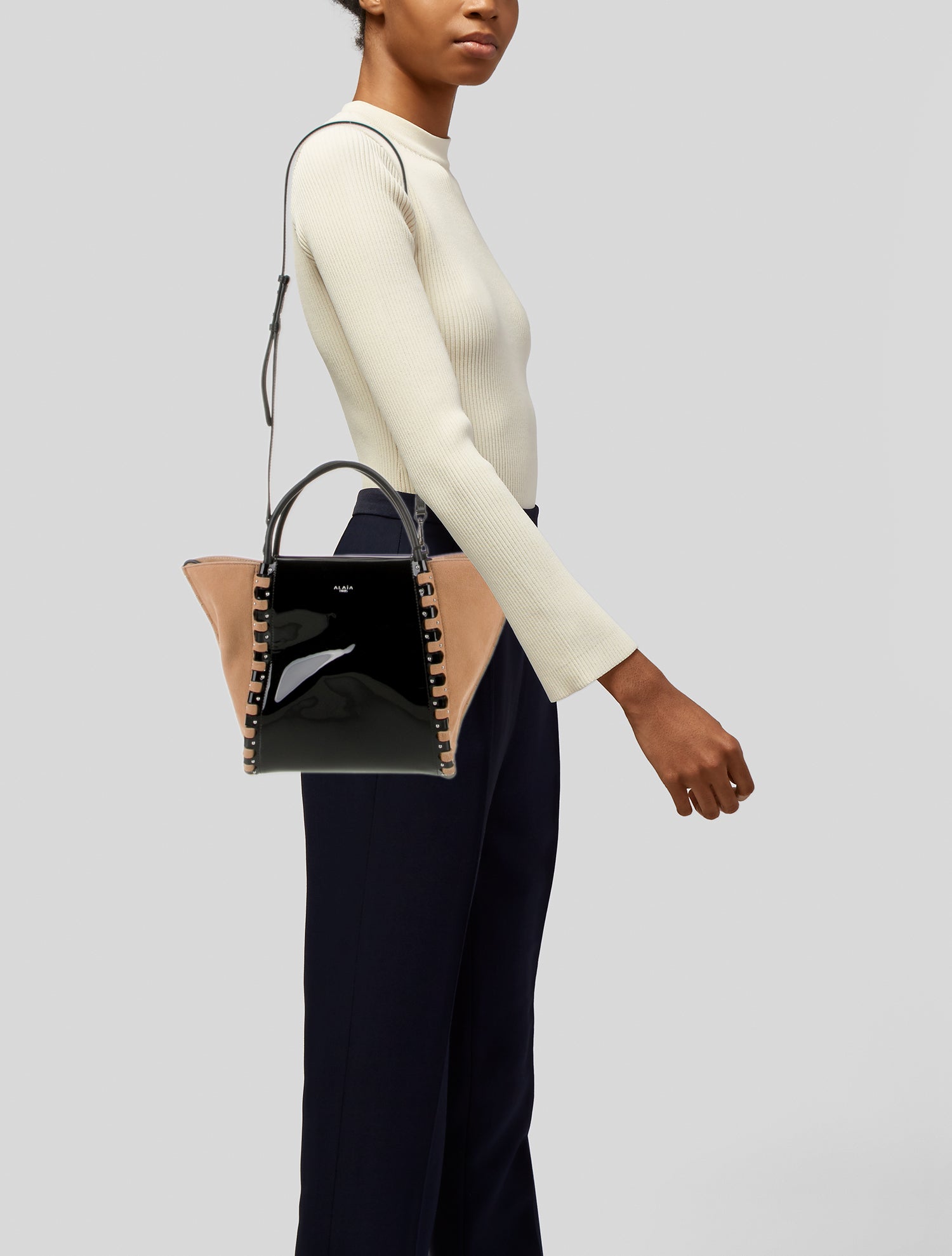 Alaïa Patent Leather Le Hinge w/ Tags