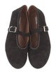 Alaïa Suede Mary Jane Flats