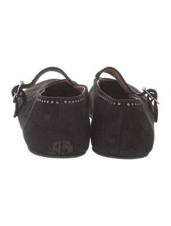 Alaïa Suede Mary Jane Flats