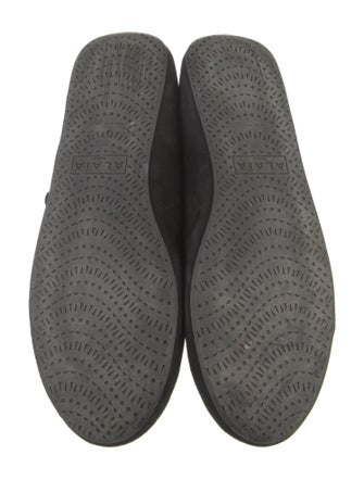 Alaïa Suede Mary Jane Flats