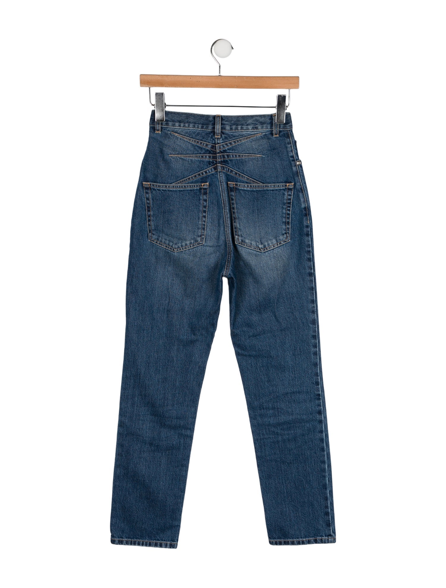 Alaïa High-Rise Straight Leg Jeans