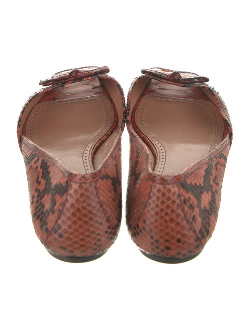 Alaïa Python Animal Print Ballet Flats