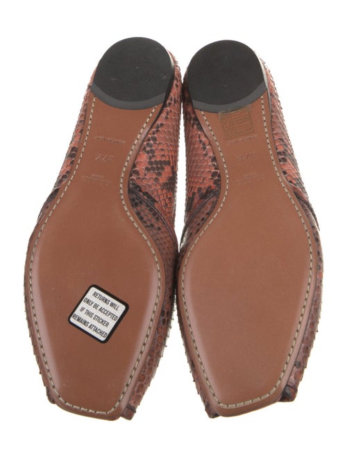 Alaïa Python Animal Print Ballet Flats
