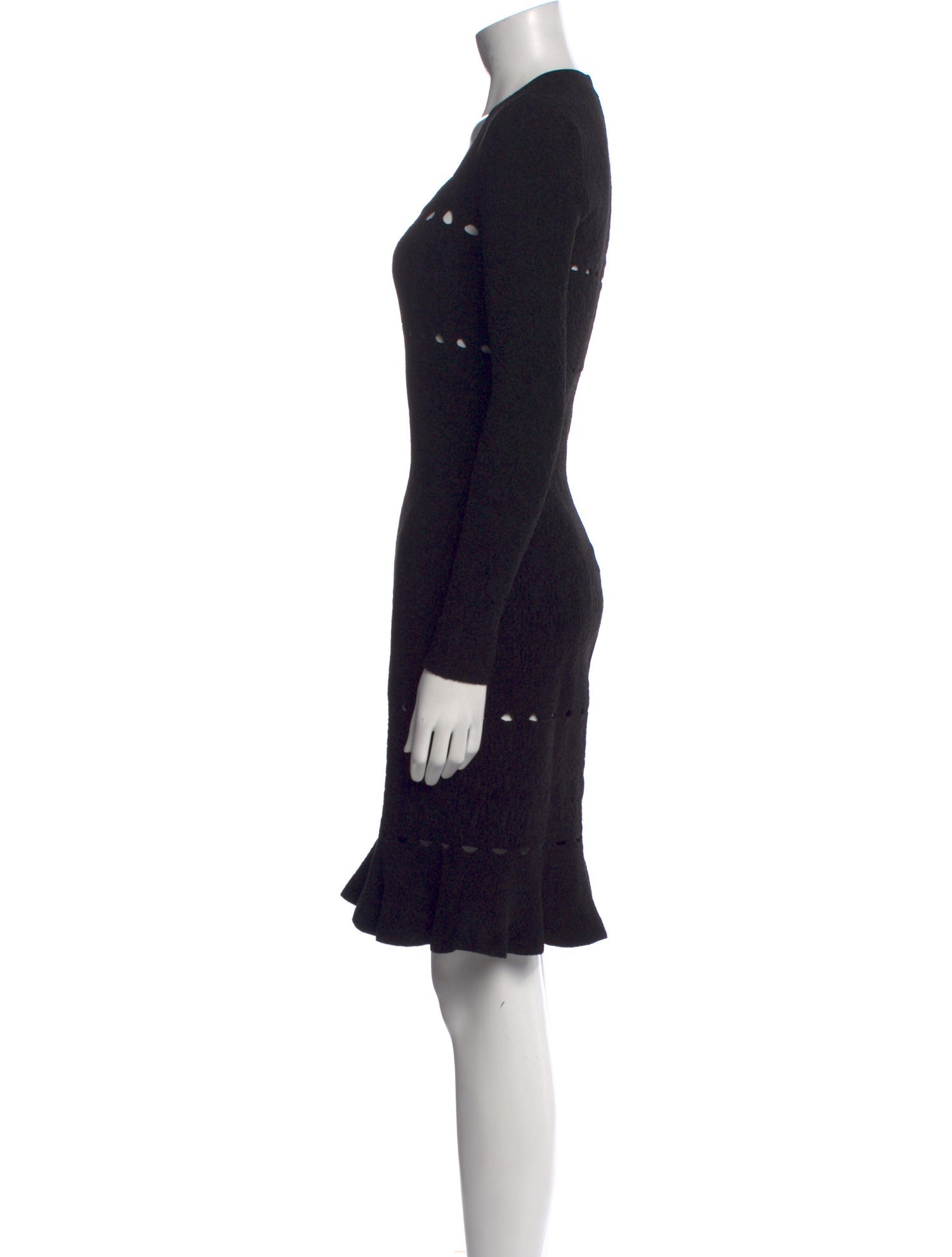 Alaïa Square Neckline Knee-Length Dress