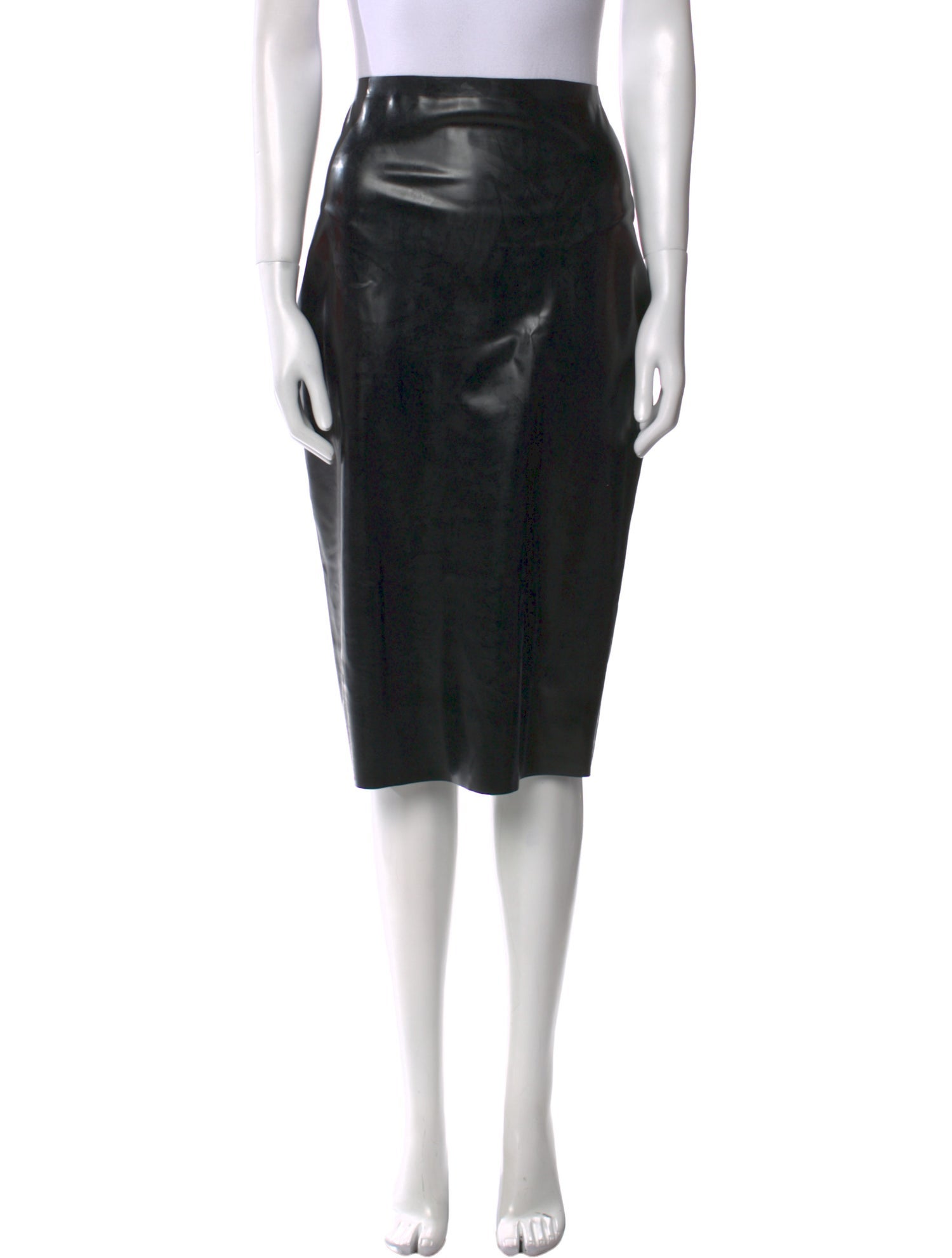 Alaïa Leather Knee-Length Skirt