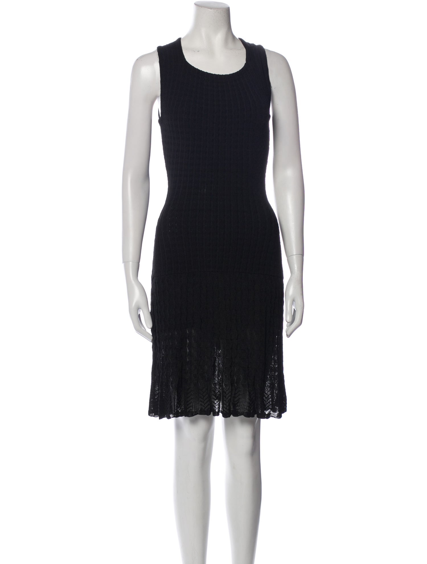 Alaïa Scoop Neck Mini Dress