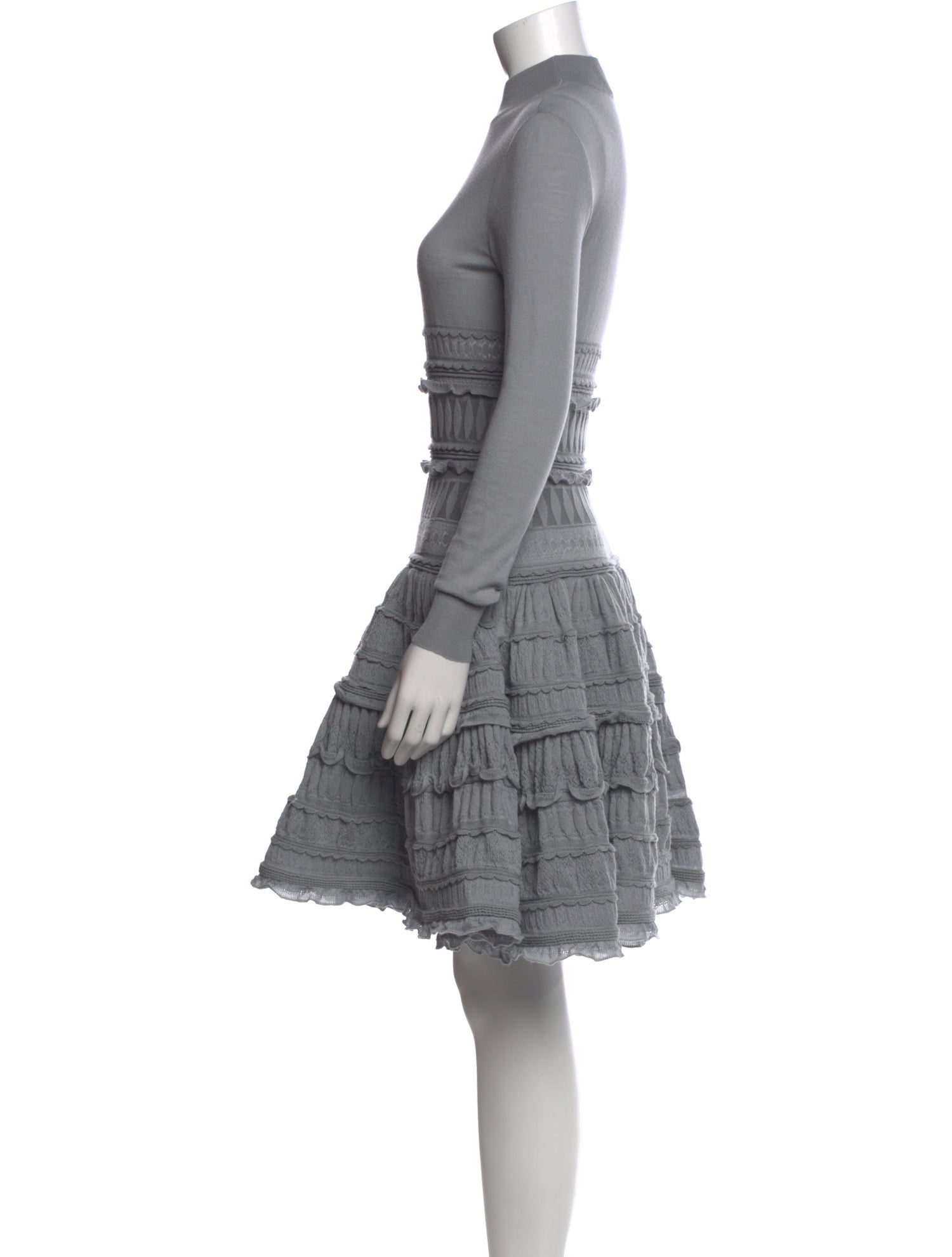 Alaïa Wool Knee-Length Dress