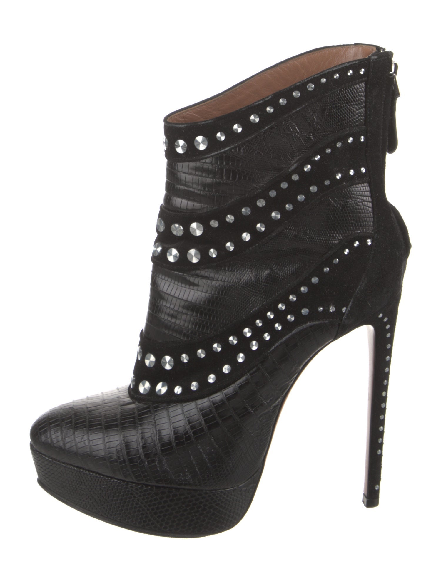 Alaïa Leather Studded Accents Boots