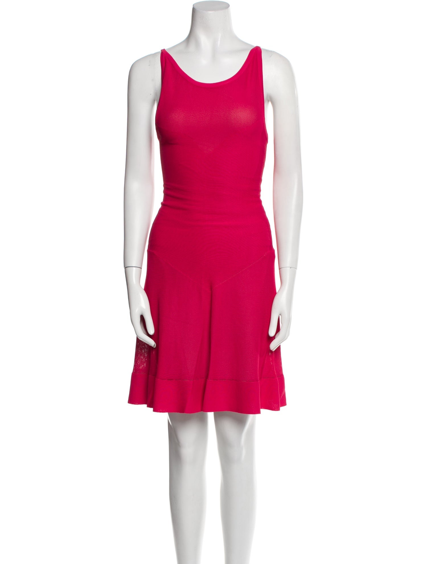 Alaïa Scoop Neck Knee-Length Dress