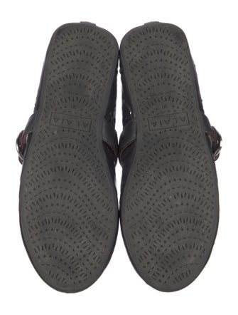 Alaïa Mary Jane Leather Mary Jane Flats