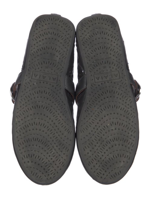 Alaïa Mary Jane Leather Mary Jane Flats