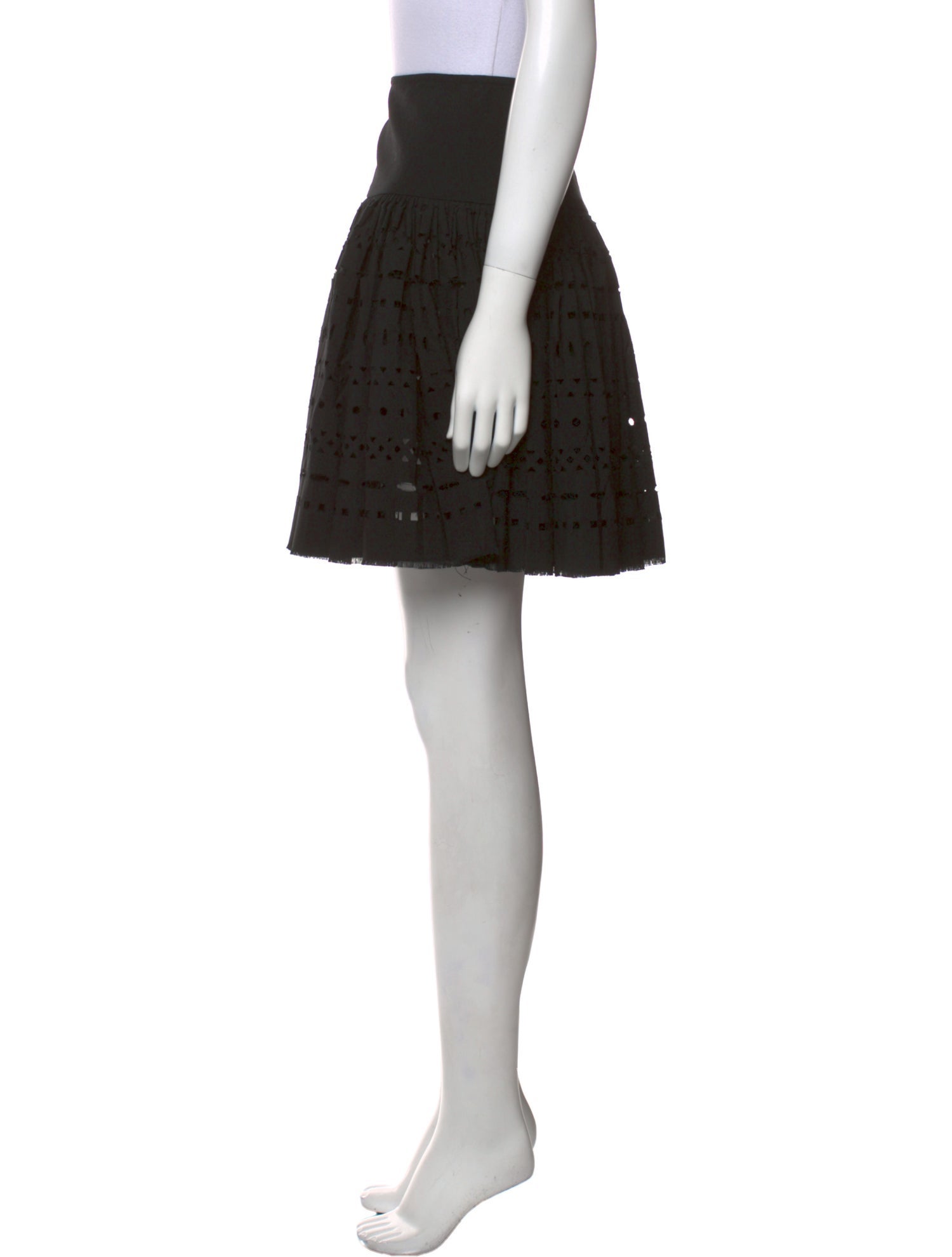 Alaïa Wool Knee-Length Skirt
