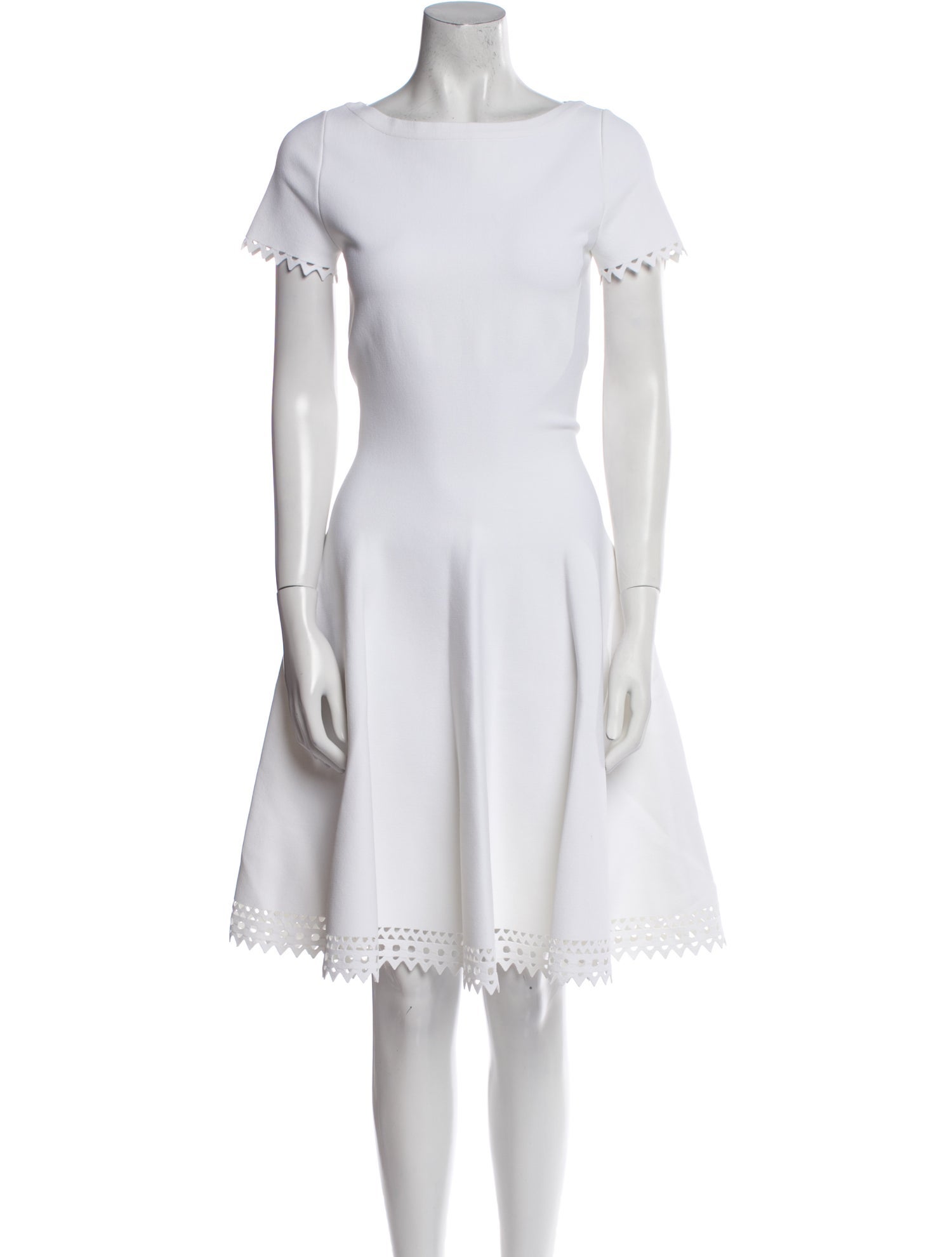 Alaïa Bateau Neckline Knee-Length Dress
