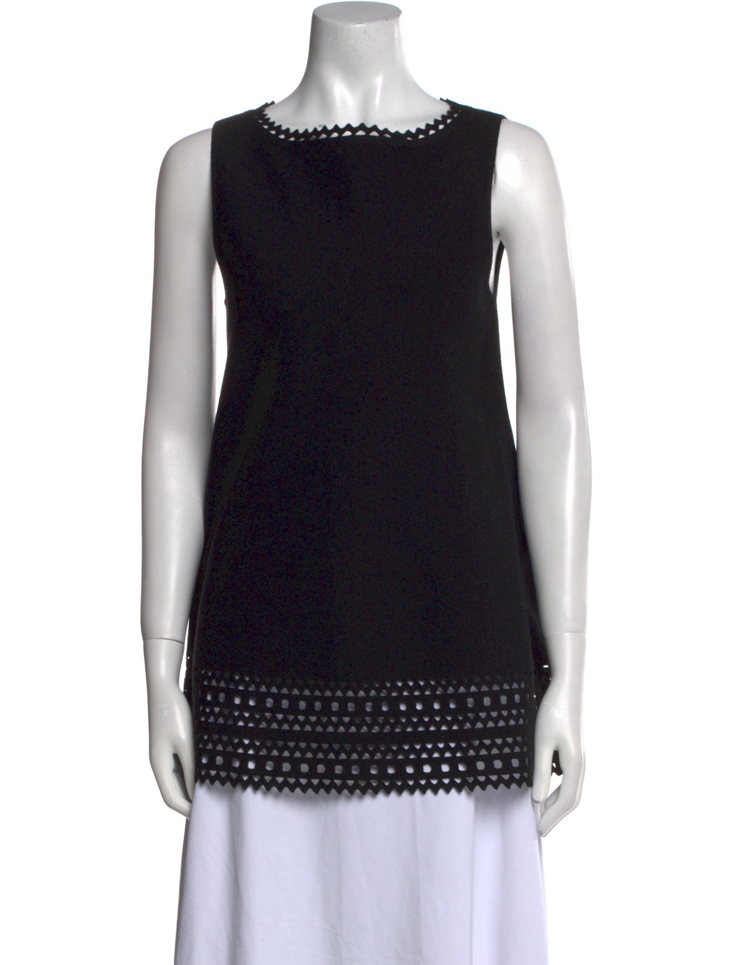 Alaïa Wool Bateau Neckline Tunic