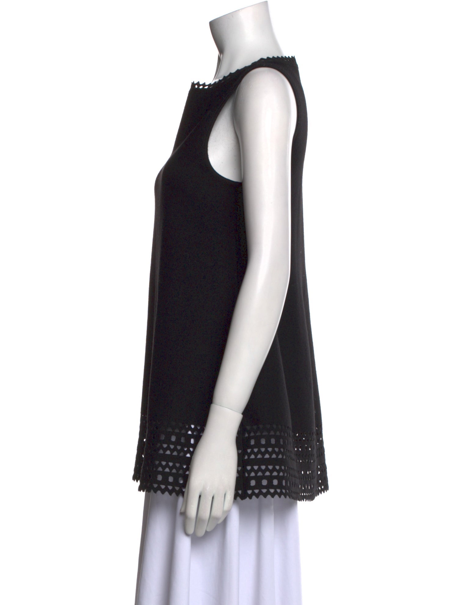 Alaïa Wool Bateau Neckline Tunic