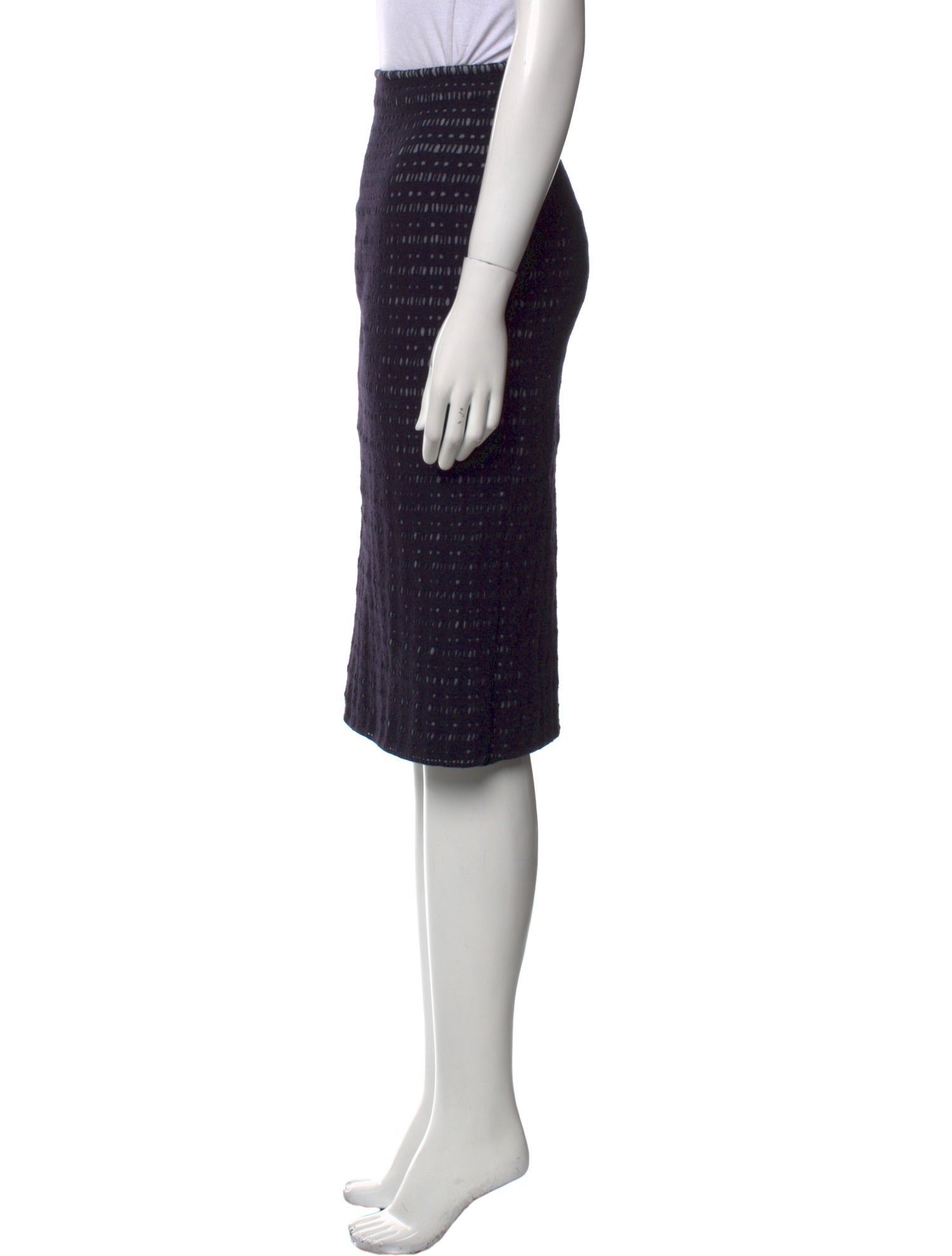 Alaïa Wool Knee-Length Skirt