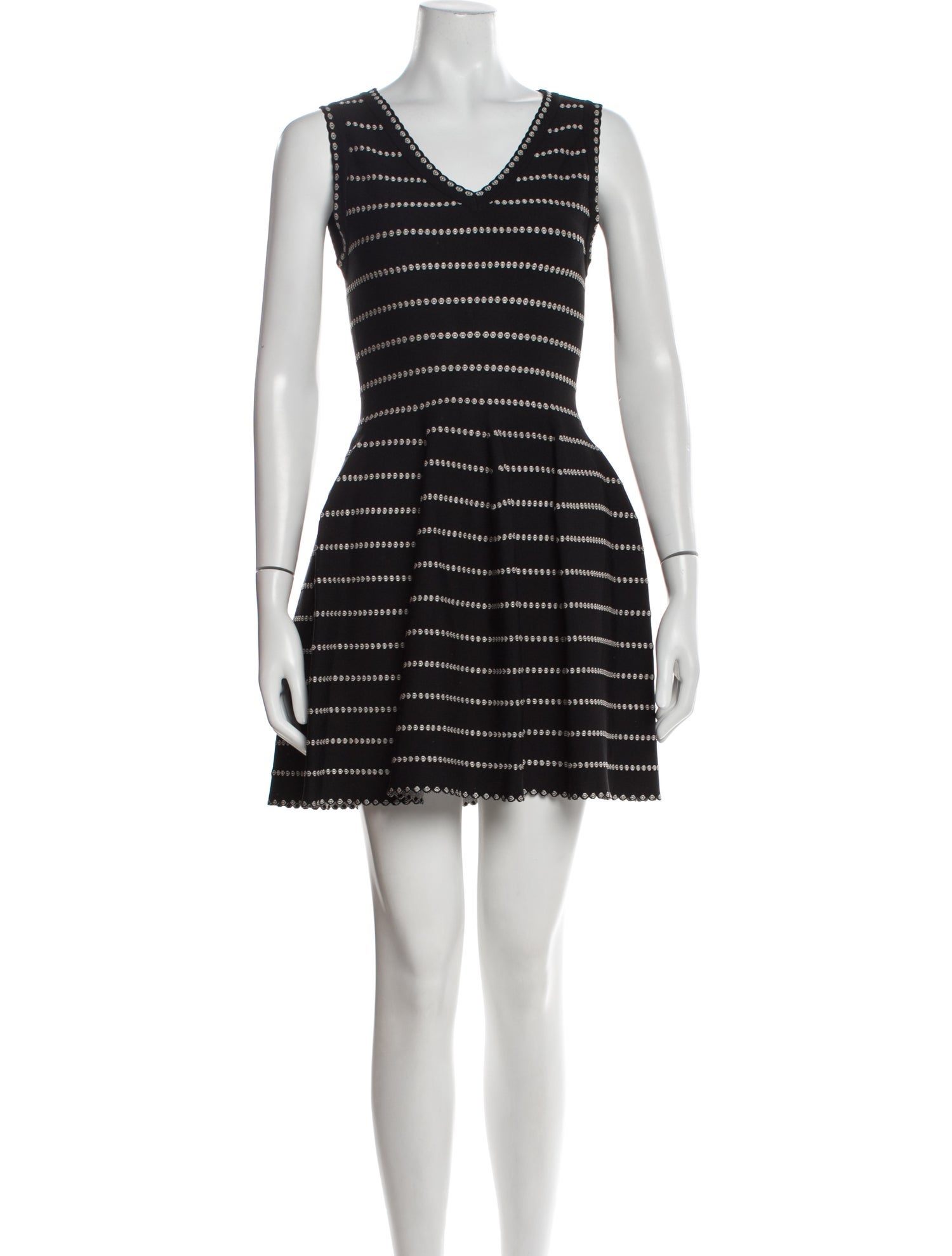 Alaïa Striped Mini Dress