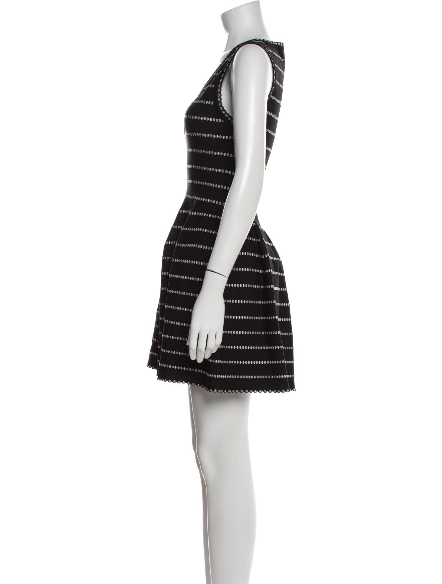 Alaïa Striped Mini Dress