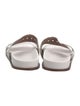 Alaïa Leather Lasercut Accents Slides
