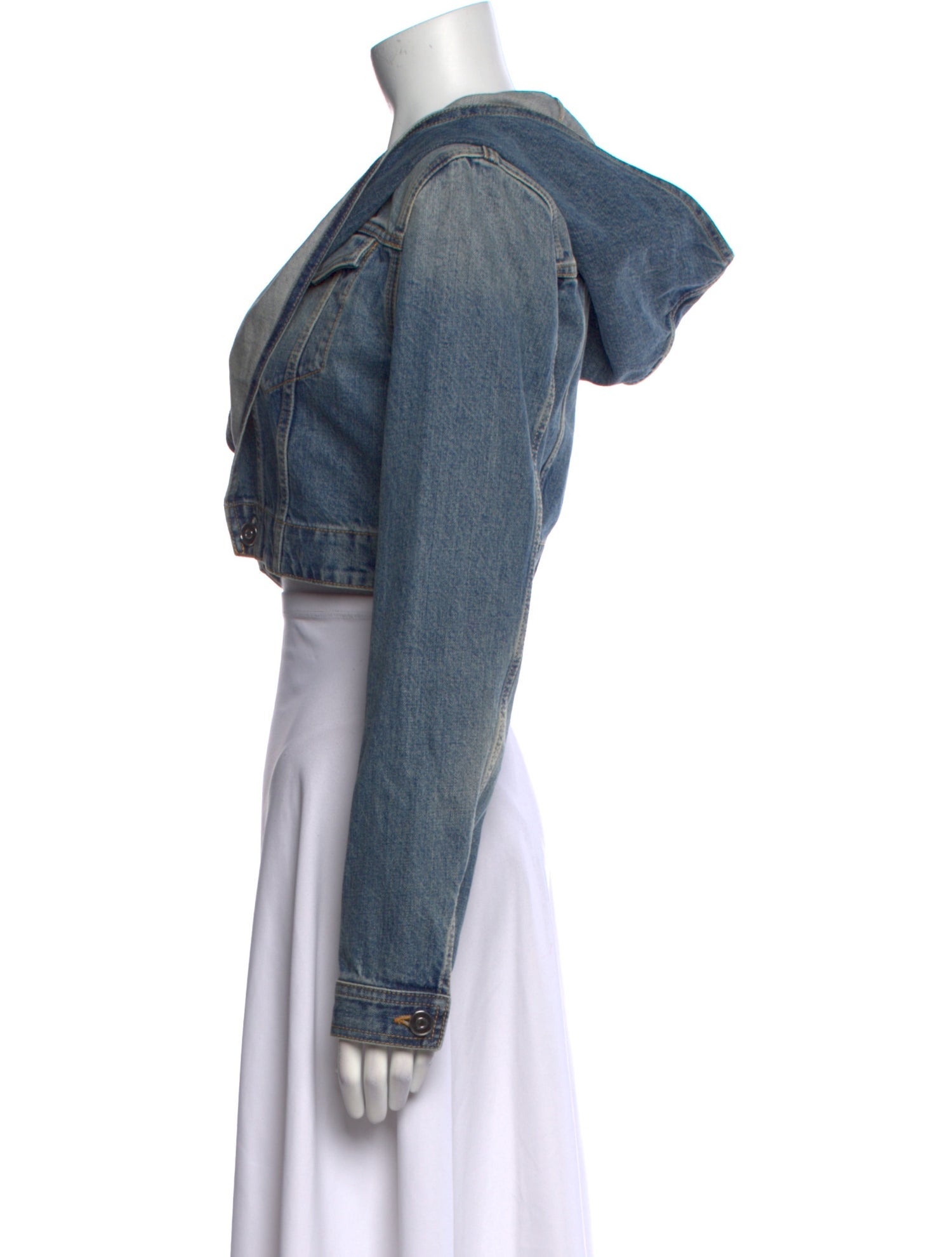 Alaïa Long Sleeve Crop Top