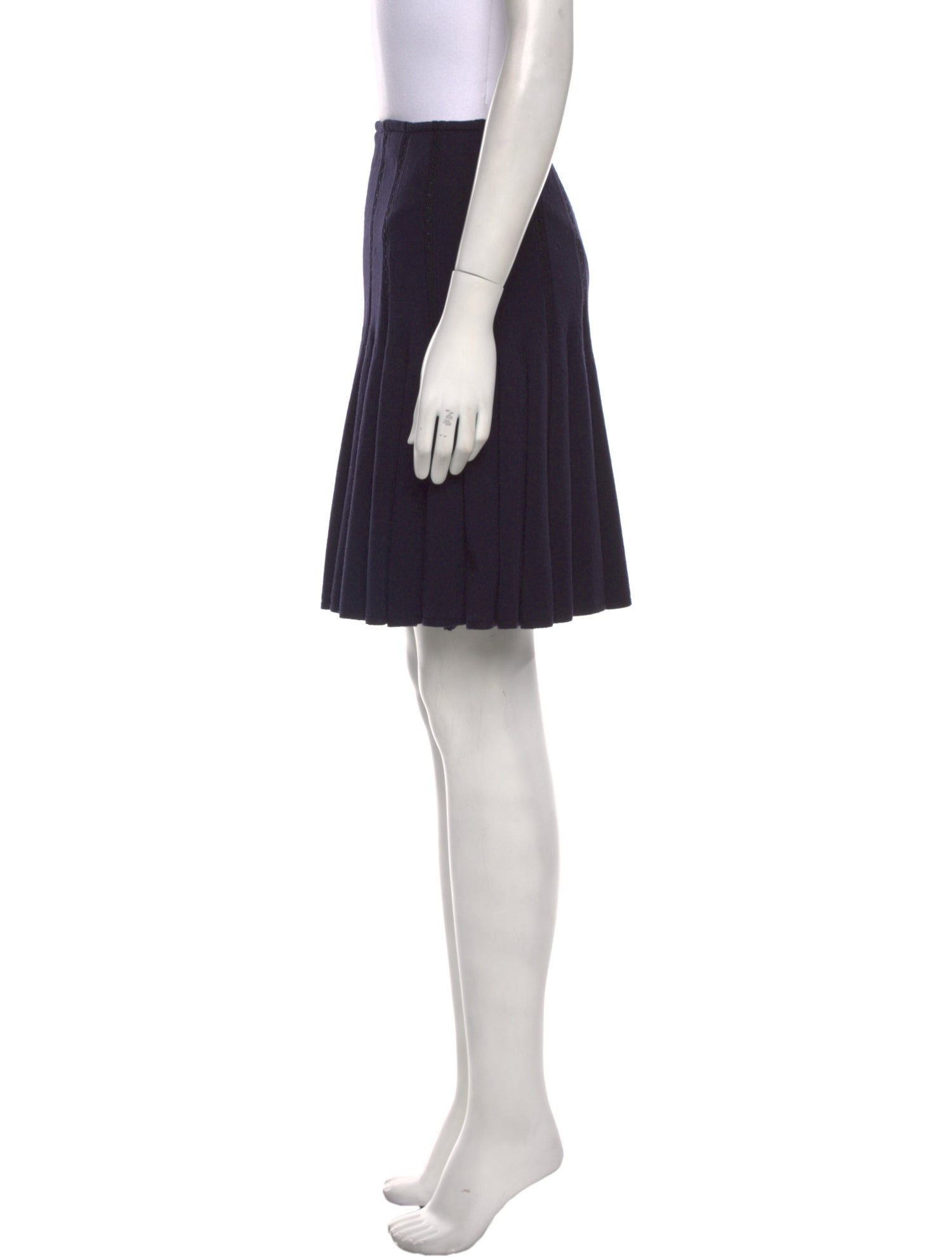 Alaïa Virgin Wool Knee-Length Skirt
