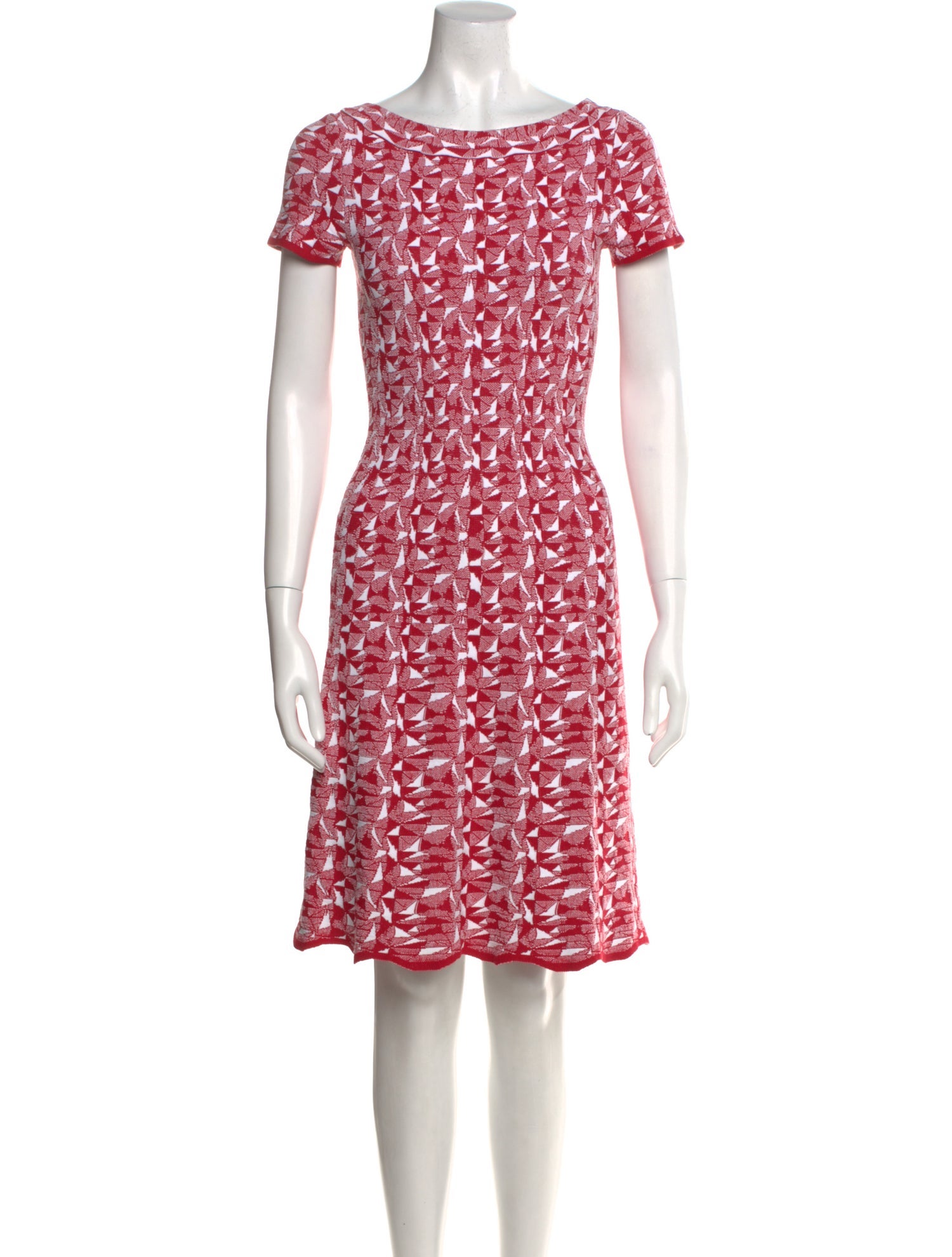 Alaïa Floral Print Knee-Length Dress