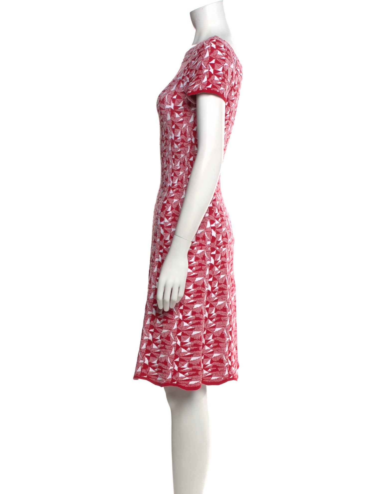Alaïa Floral Print Knee-Length Dress
