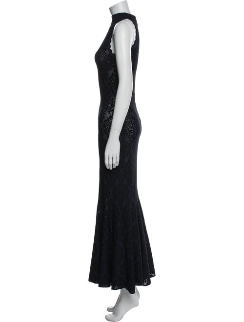 Alaïa Mock Neck Long Dress