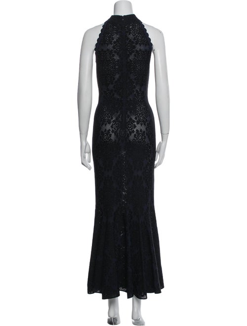 Alaïa Mock Neck Long Dress
