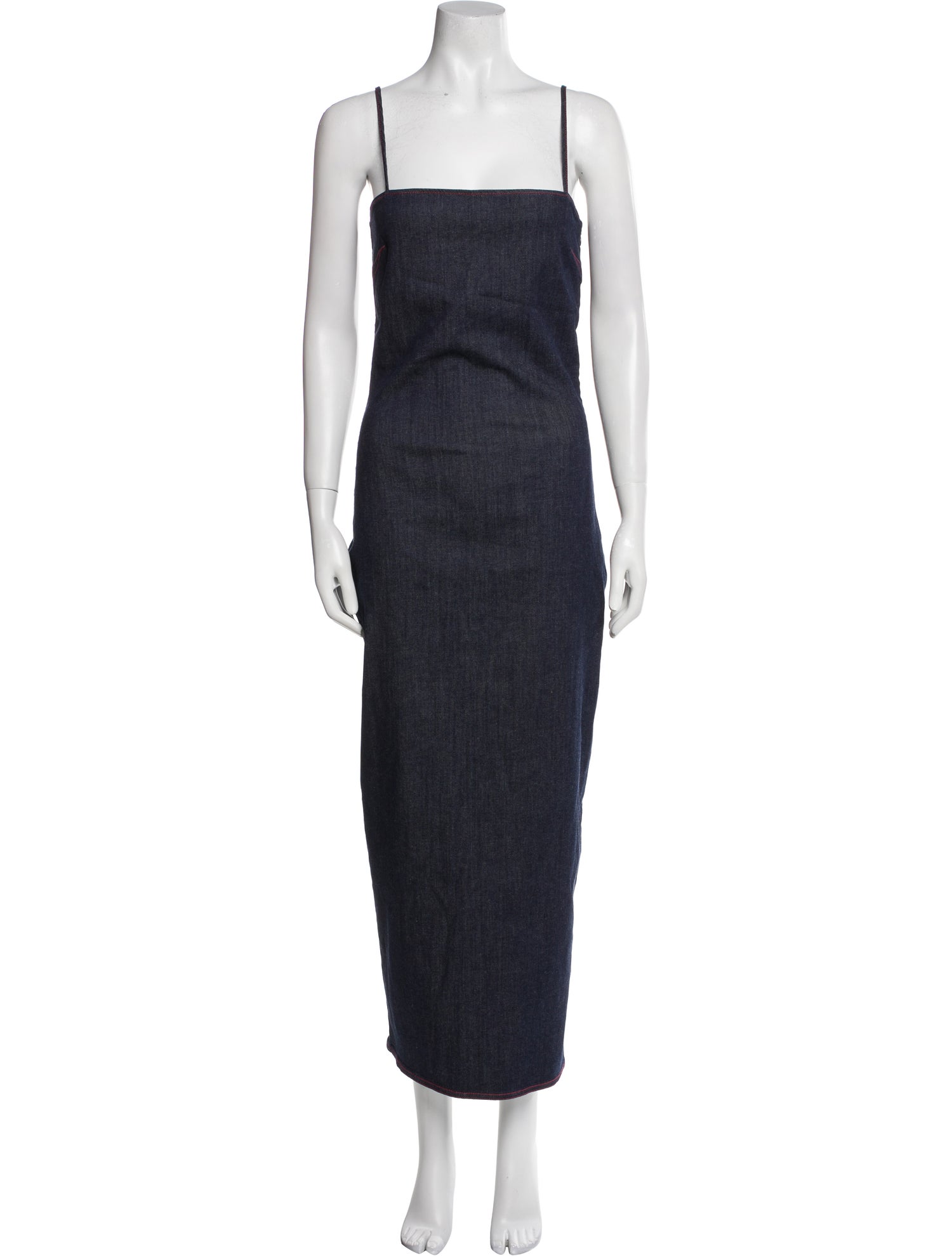 Alaïa Square Neckline Long Dress