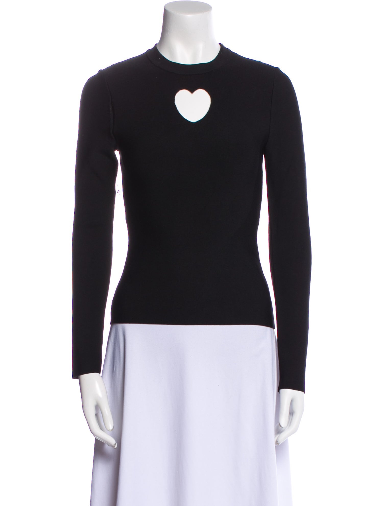 Alaïa Mock Neck Long Sleeve Top