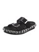 Alaïa Suede Studded Accents Slides