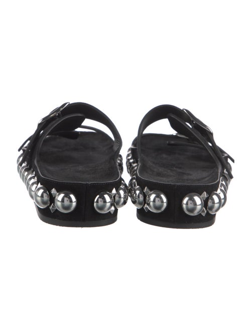Alaïa Suede Studded Accents Slides